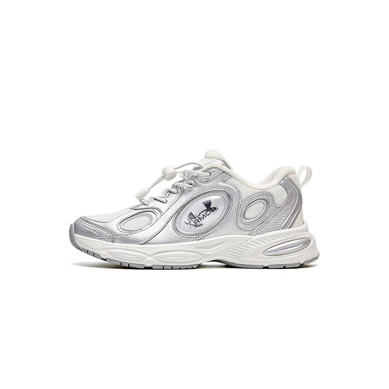 

Коллекция Sports Life. Нескользящие, износостойкие, низкие кроссовки для детей. Детская обувь для повседневной жизни. Under Armour, белый