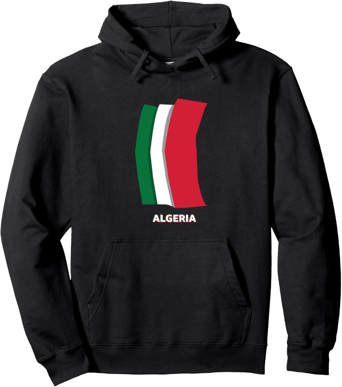 

Толстовка с флагом Алжира Algeria, черный