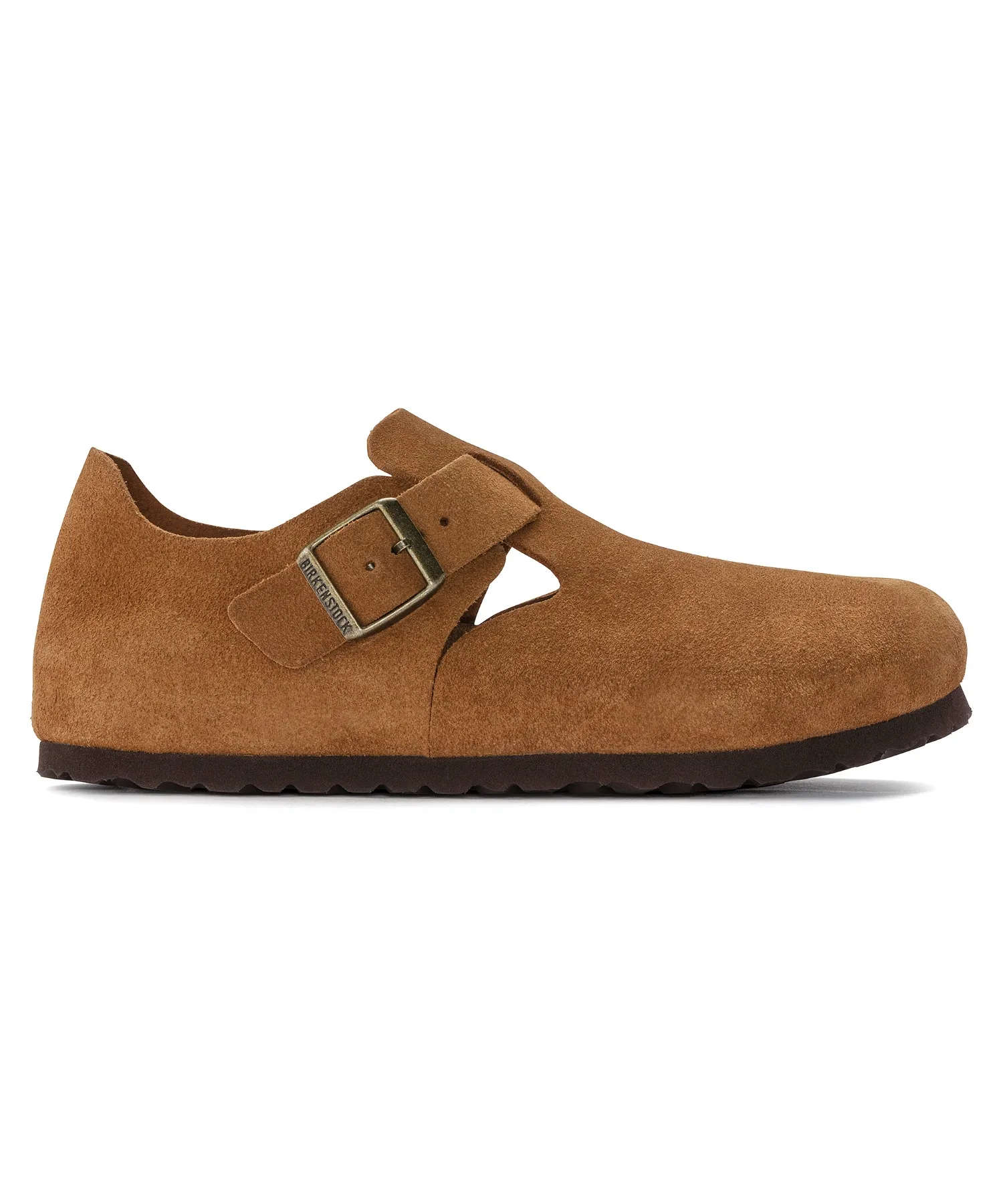 Унисекс замшевые слипоны Birkenstock London кэмел — фото 3