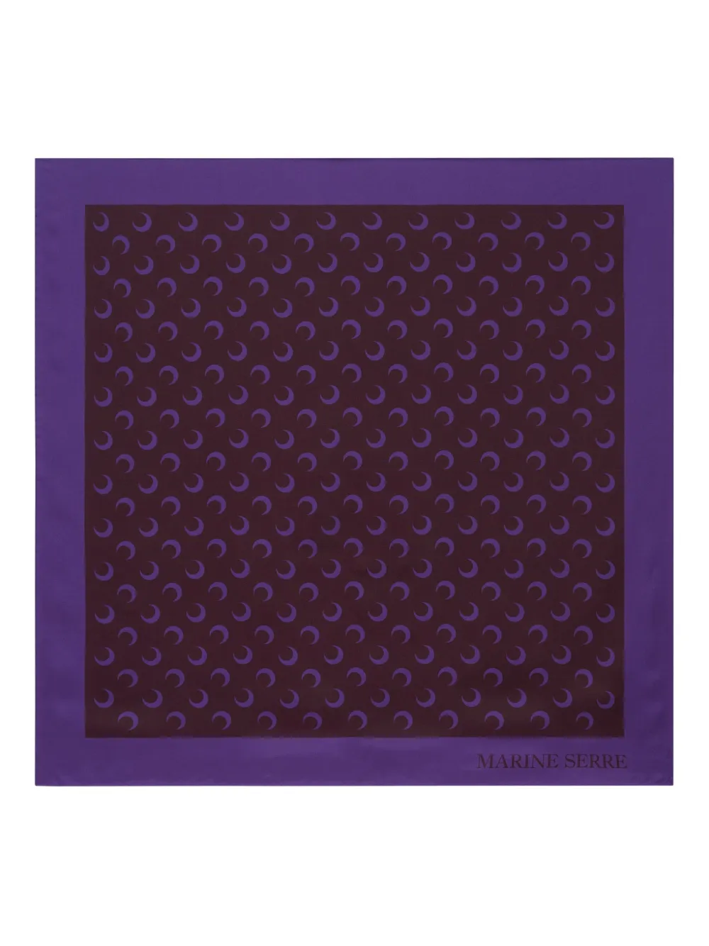 

Шелковый шарф с принтом луны Marine Serre, фиолетовый