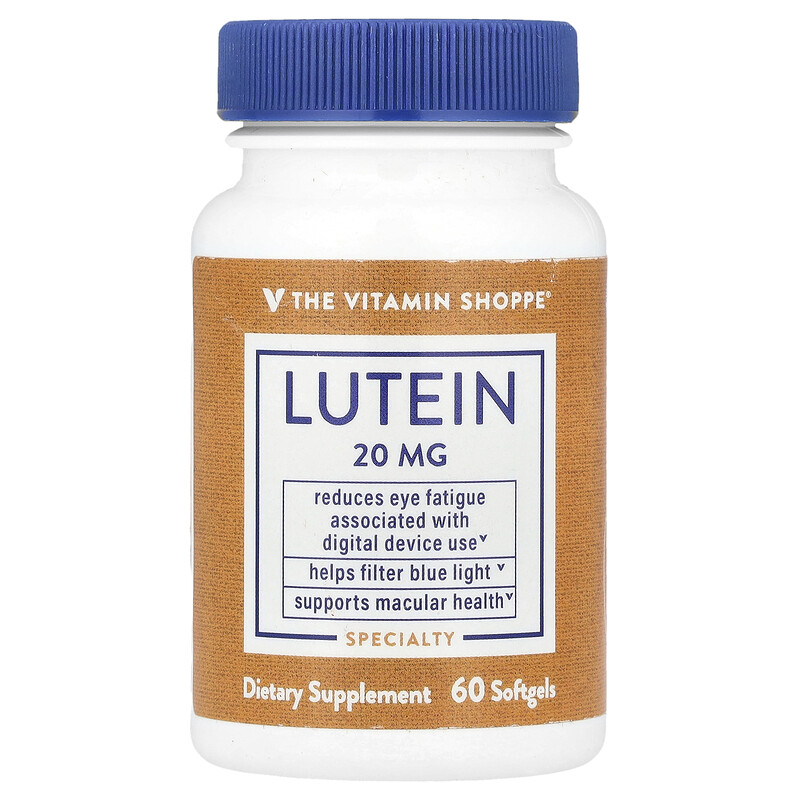 

The Vitamin Shoppe, лютеин, 20 мг, 60 капсул
