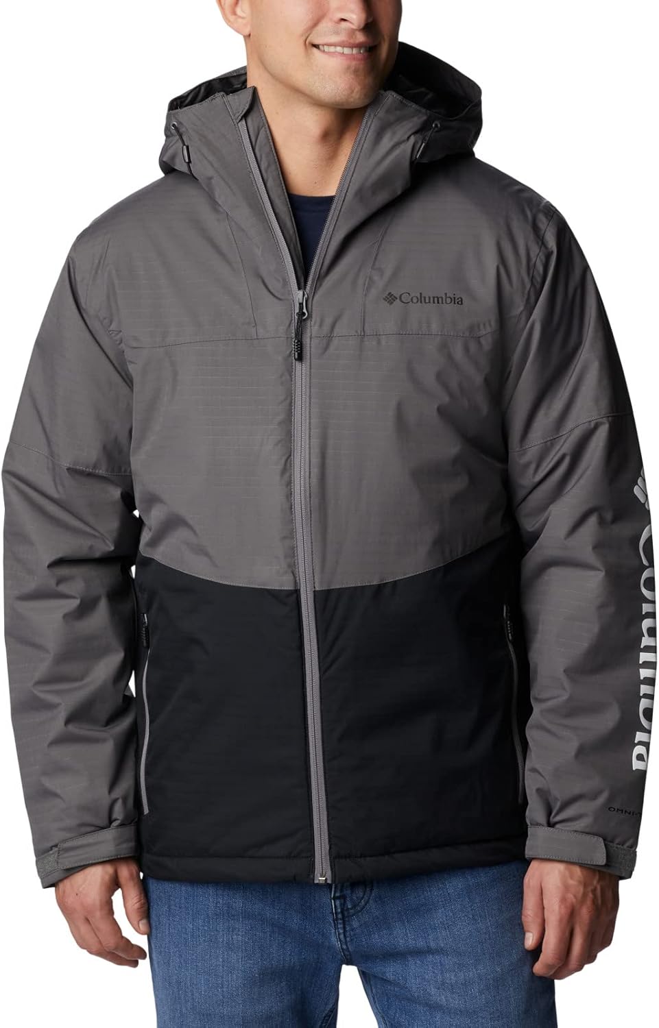 

Куртка Columbia Point Park с утеплителем для мужчин, City Grey, Black