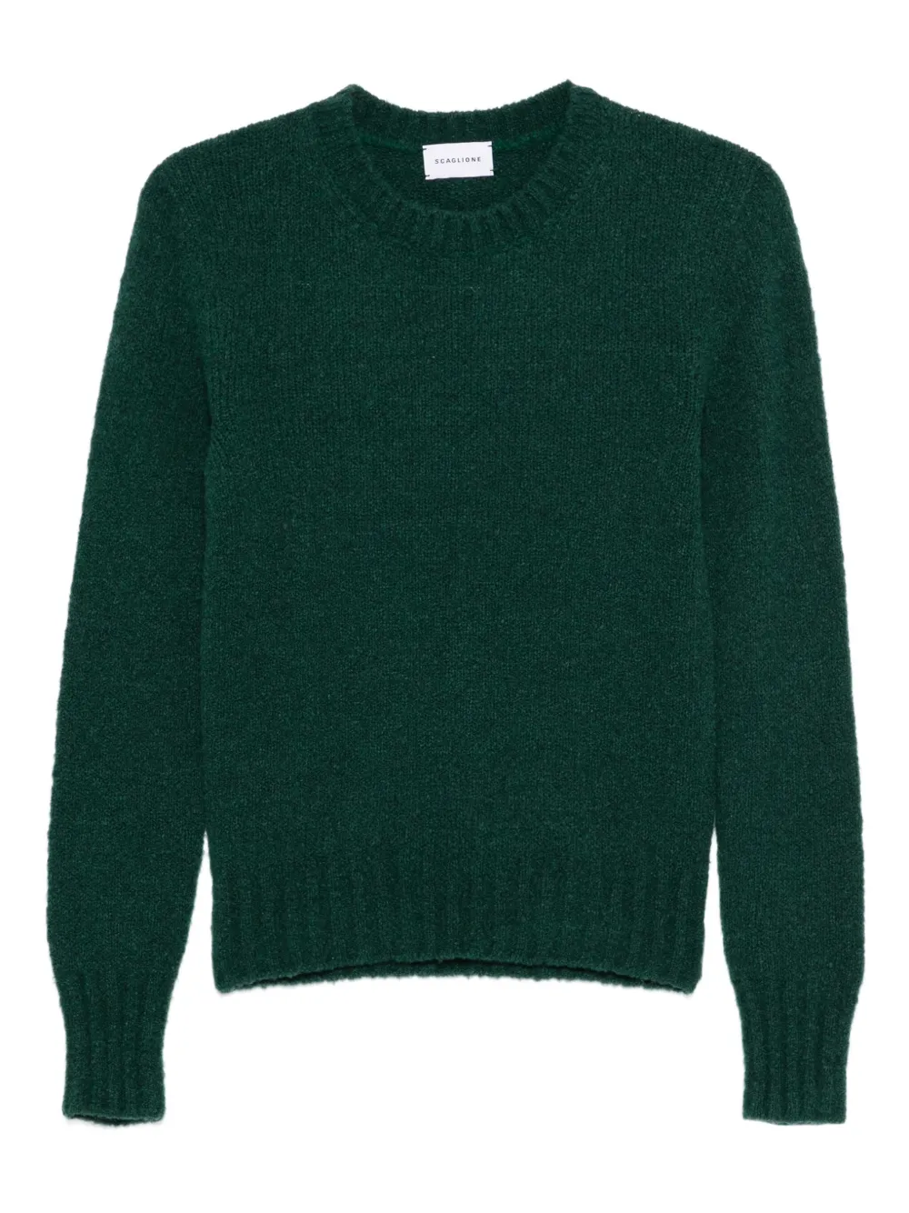 

Свитер с круглым вырезом и объемными рукавами SCAGLIONE, зеленый