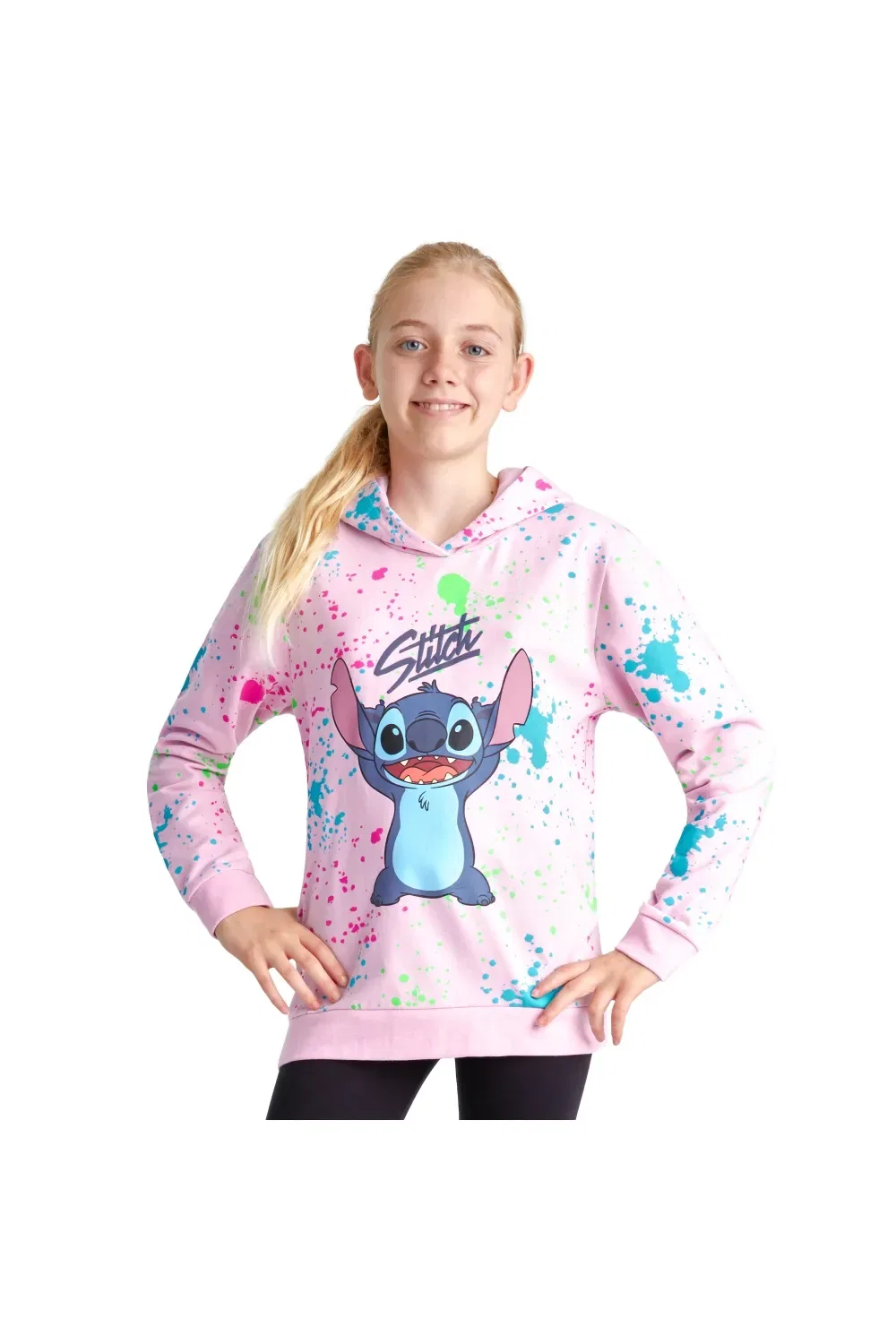Худи с капюшоном Stitch Disney, розовый