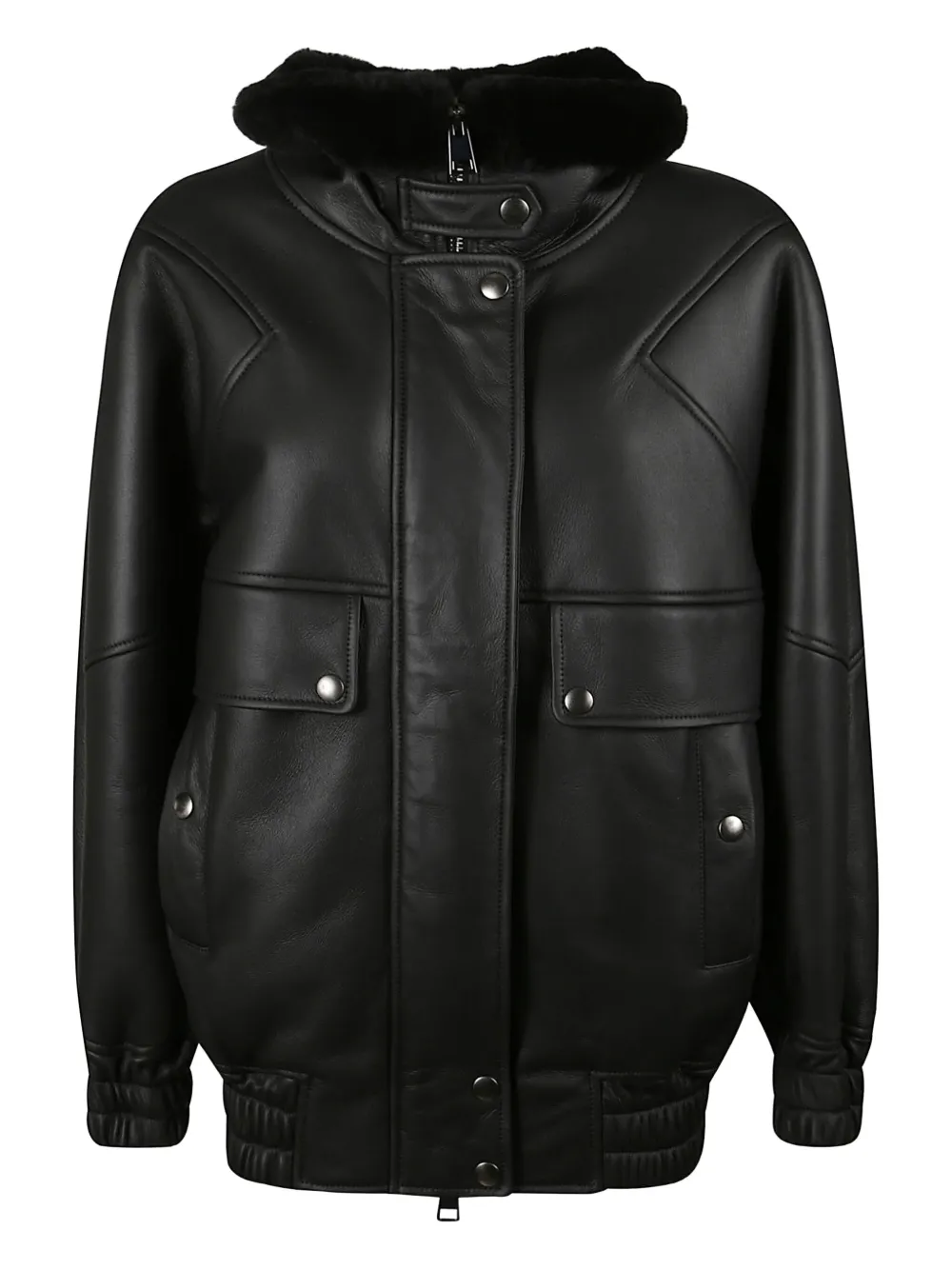 

Куртка с меховым воротником Blancha, черный