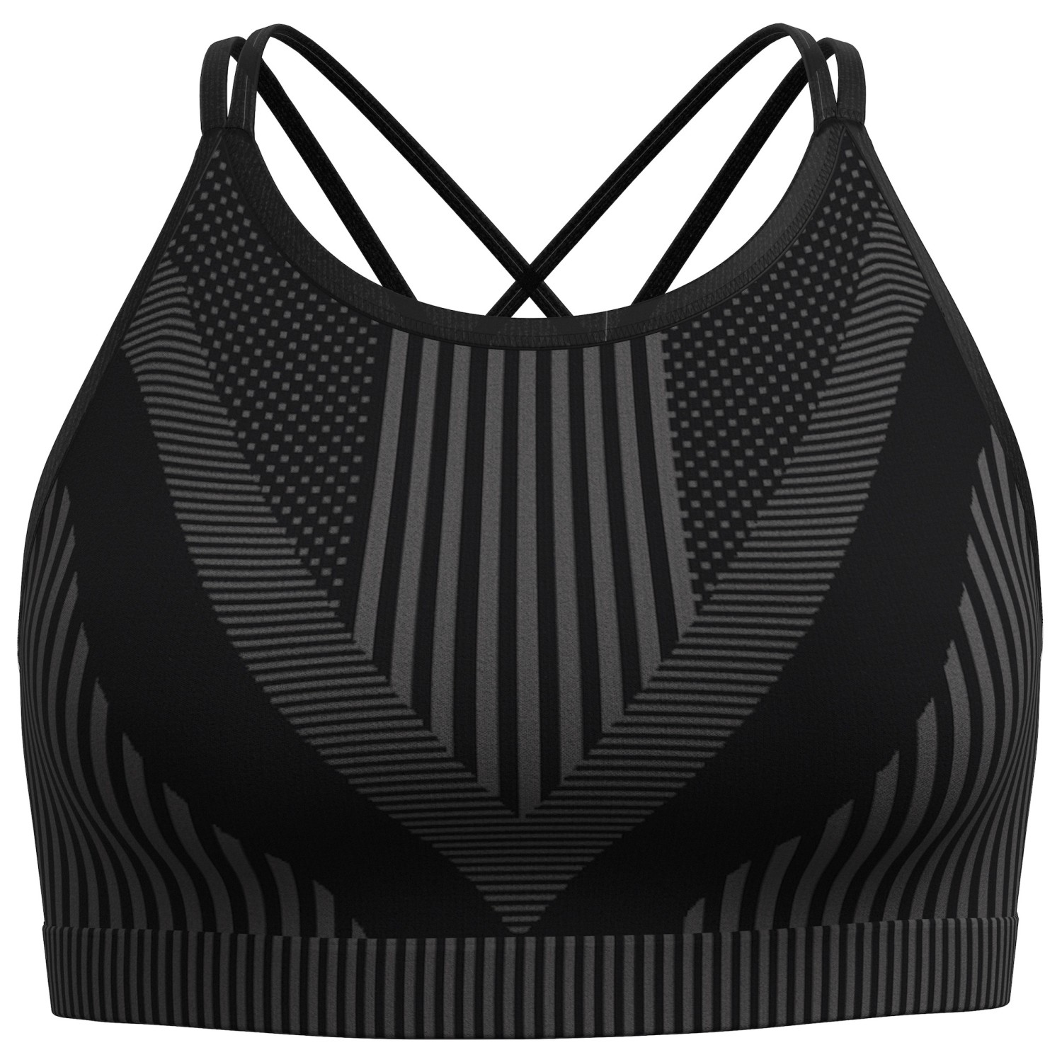 

Спортивный бюстгальтер Smartwool Women's Intraknit Strappy Bra, цвет Black Heather II