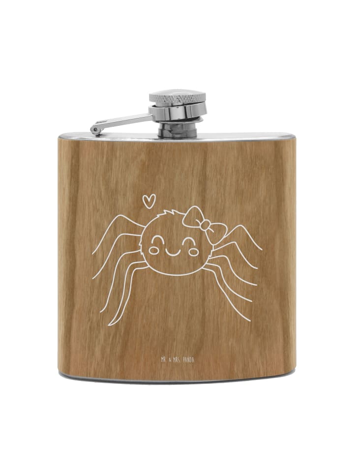 

Mr. & Mrs. Panda Фляжка Flachmann Pinguin Mond ohne Spruch in Braun