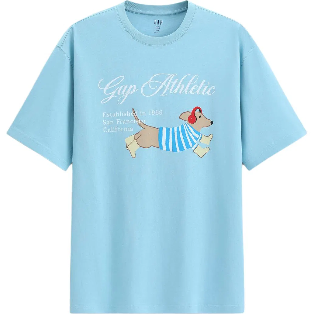 Футболка унисекс crew neck GAP, Light Blue