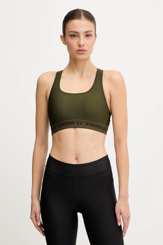 

Спортивный бюстгальтер с перекрещивающимися бретелями Under Armour, зеленый
