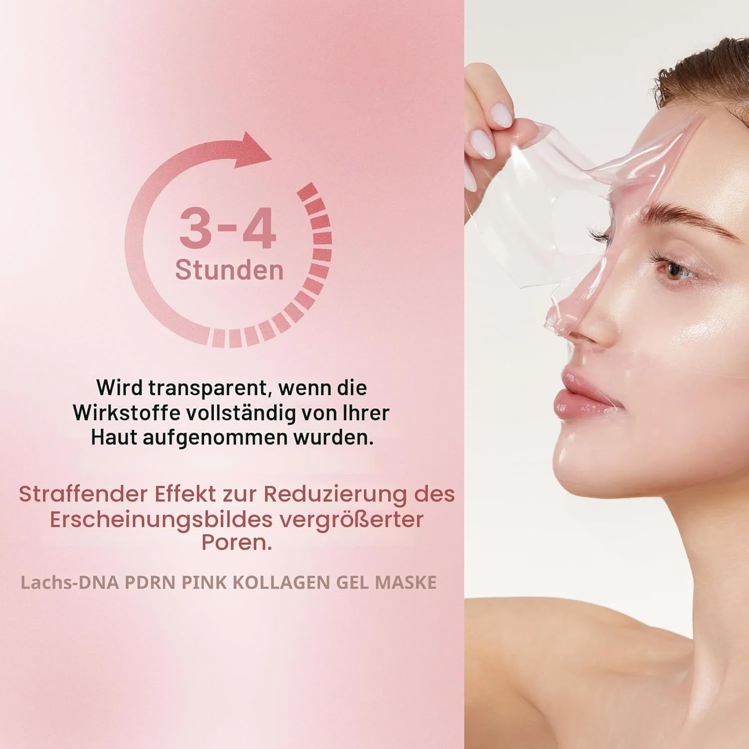 Маска для лица Medicube — Ночная Salmon DNA PDRN Pink Collagen Jelly Gel Mask — фото 3