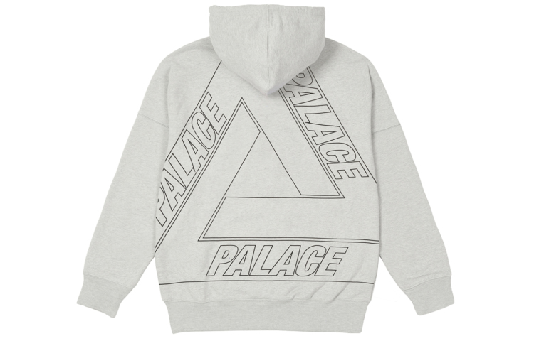 

Джумбо Три Ферг Худи с Опущенным Плечом PALACE, Серый