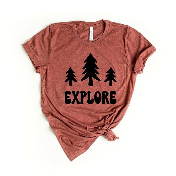 

Футболка с принтом Explore trees Simply Sage Market, Rust