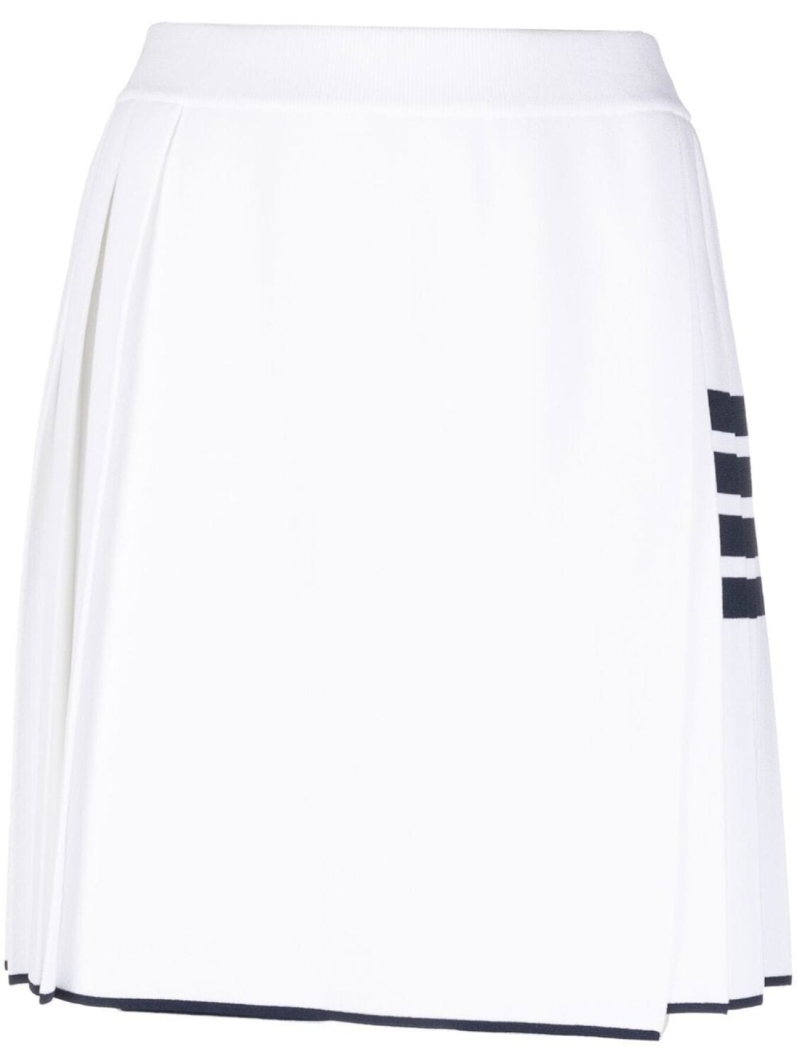 

Thom Browne юбка мини с полосками 4-Bar и плиссировкой, белый