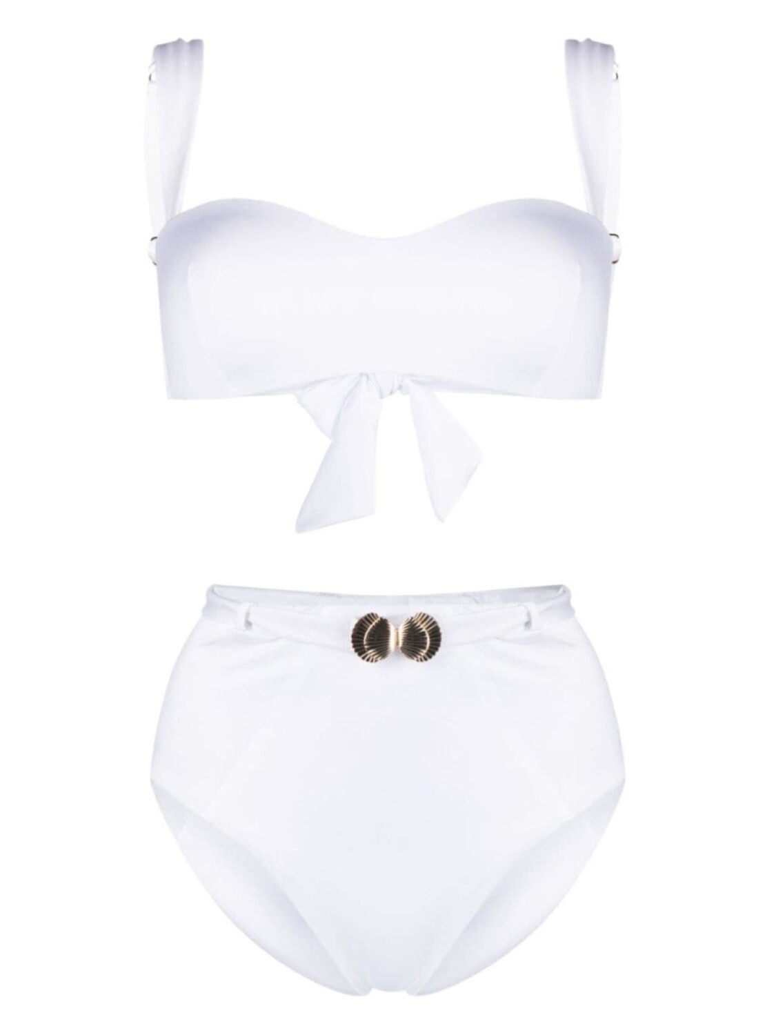 

Noire Swimwear бикини с топом бандо, белый