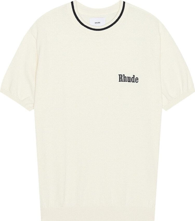 

Футболка Rhude Logo Knit 'Black/Ivory', черный