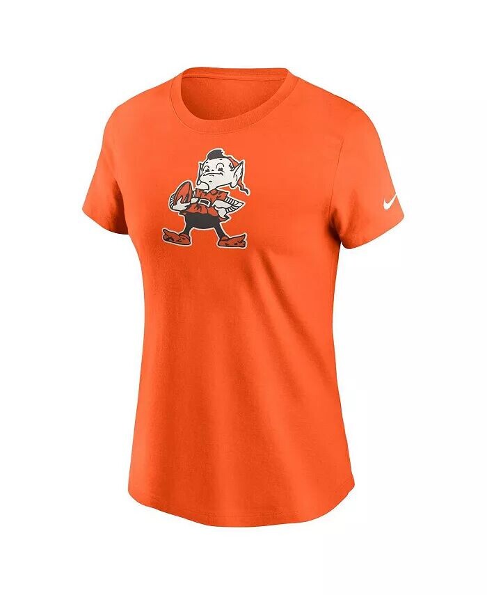 Женская оранжевая футболка с логотипом Cleveland Browns Primary Nike, оранжевый — фото 2