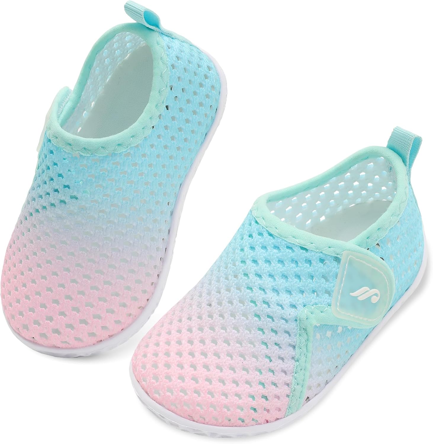 

Детские обувь для плавания JIASUQI для мальчиков и девочек, для бассейна, пляжа, прогулок, спортивные сандалии и кроссовки, зеленый/розовый