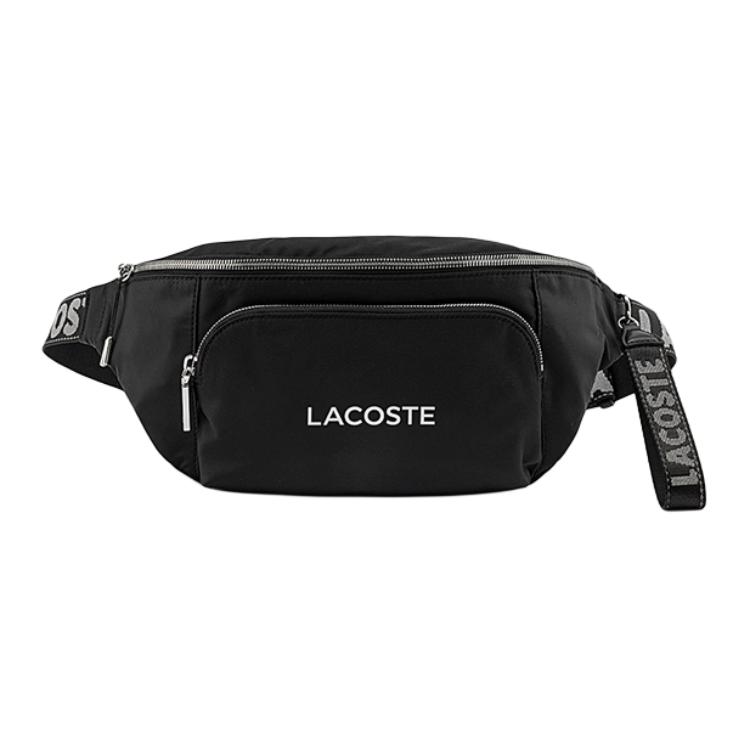

LACOSTE Чёрная поясная сумка унисекс, Black