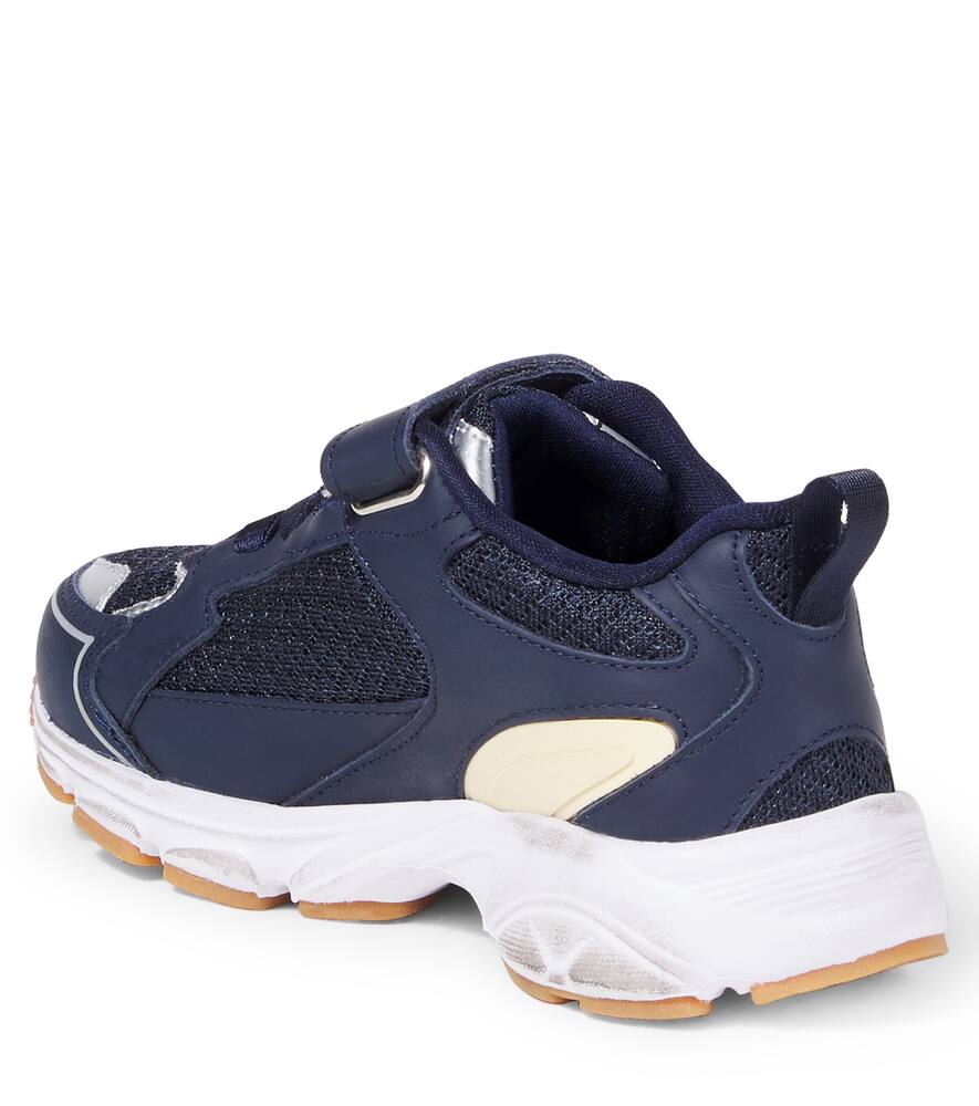 Lightstar кроссовки с кожаными вставками Golden Goose Kids, Navy/Silver/Gray/Yellow — фото 2