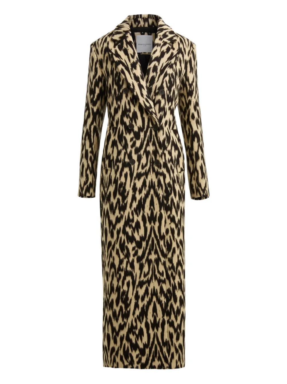 

Пальто с принтом на двубортной застежке Brandon Sun, нейтральный