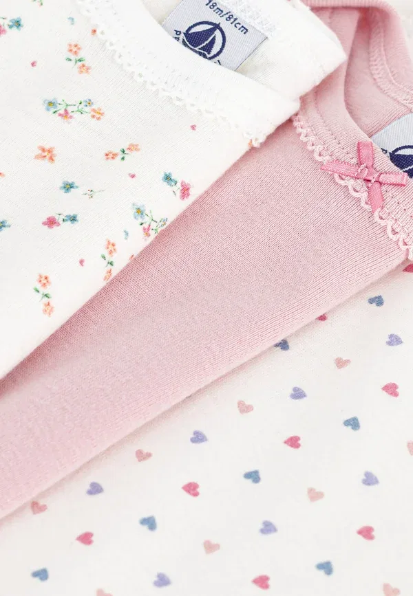 Комплект боди 3 шт Petit Bateau, разноцветный — фото 3