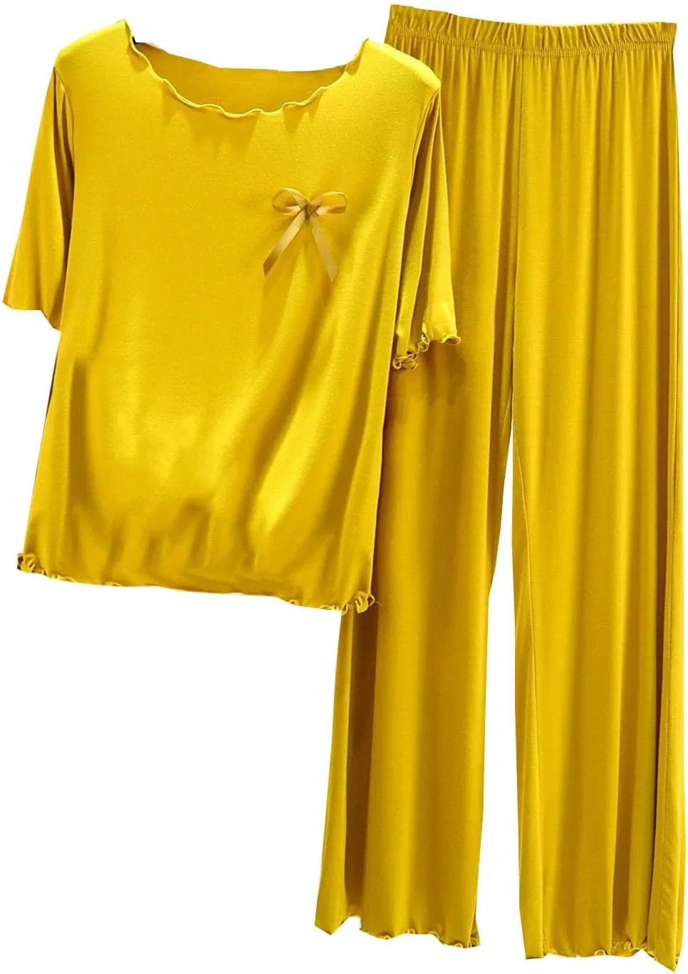 Комплект пижамы Womens 2 Piece Lounge Outfits, Yellow