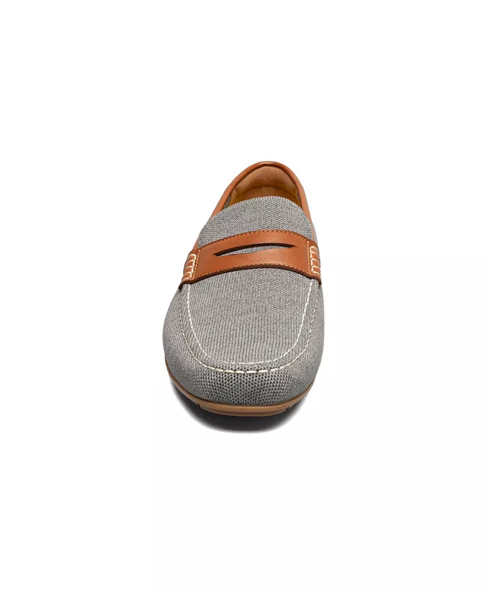Мужские мокасины Motor Knit Moc Toe Penny Loafer Florsheim, серый — фото 4