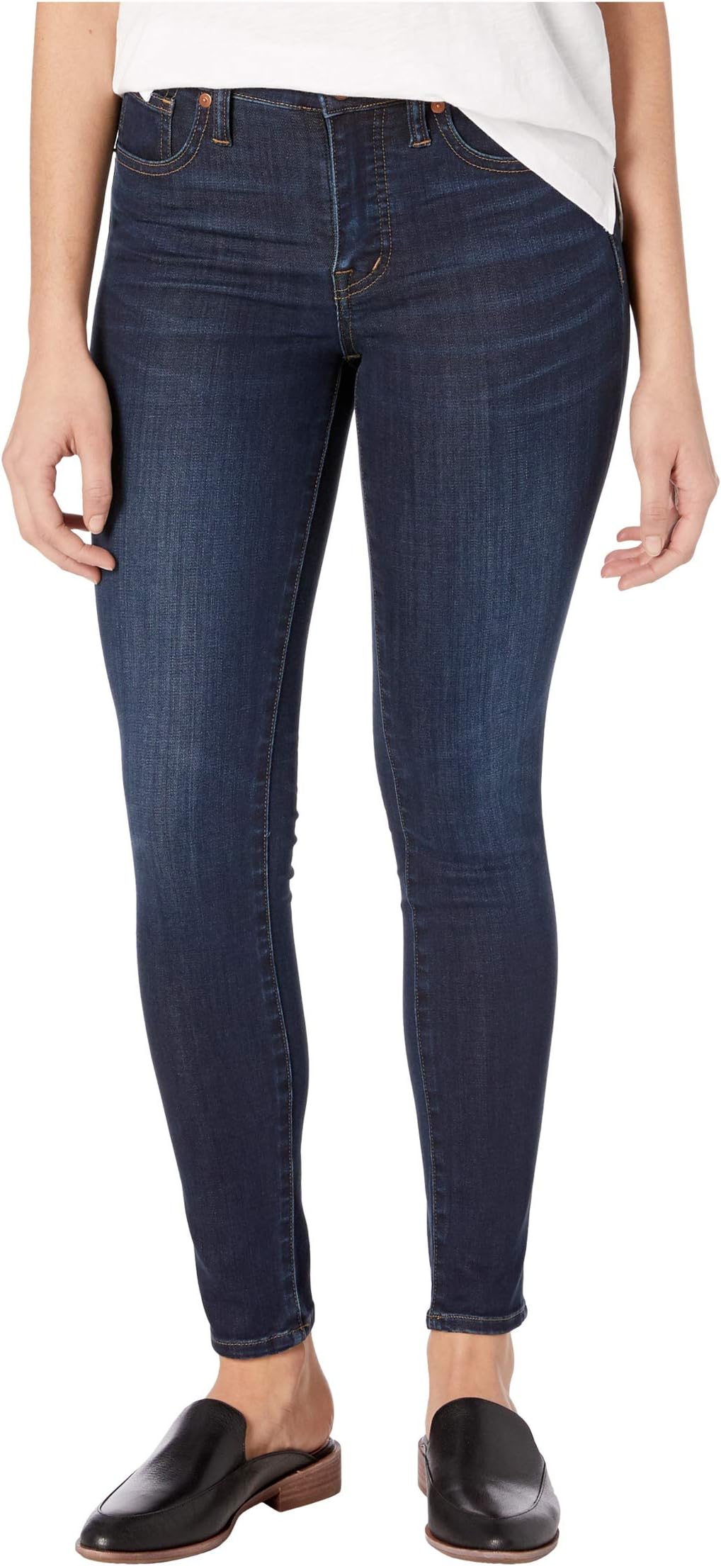 

Джинсы Madewell 9" Mid-Rise Skinny Jeans in Larkspur Wash: TENCELDenim Edition, цвет Larkspur