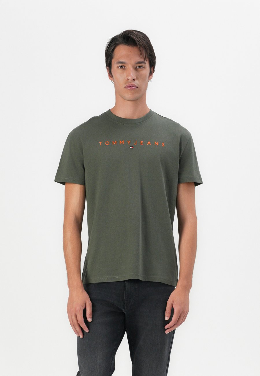 

Футболка Tommy Jeans LINEAR LOGO TEE, Pewter Green/Green