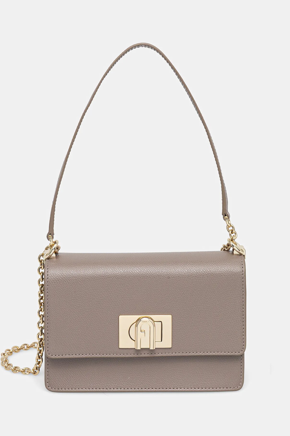 

Сумка из кожи Furla, серый