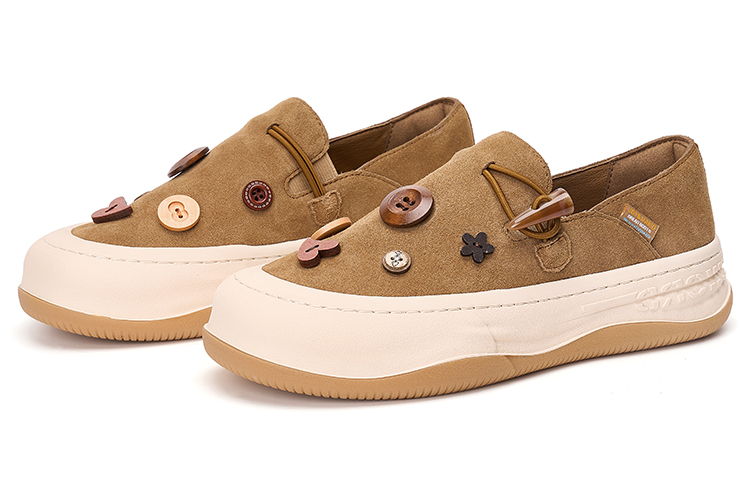 Женские лоферы Camel/Black/Gray Joy&Mario, Camel [на флисовой подкладке] — фото 2