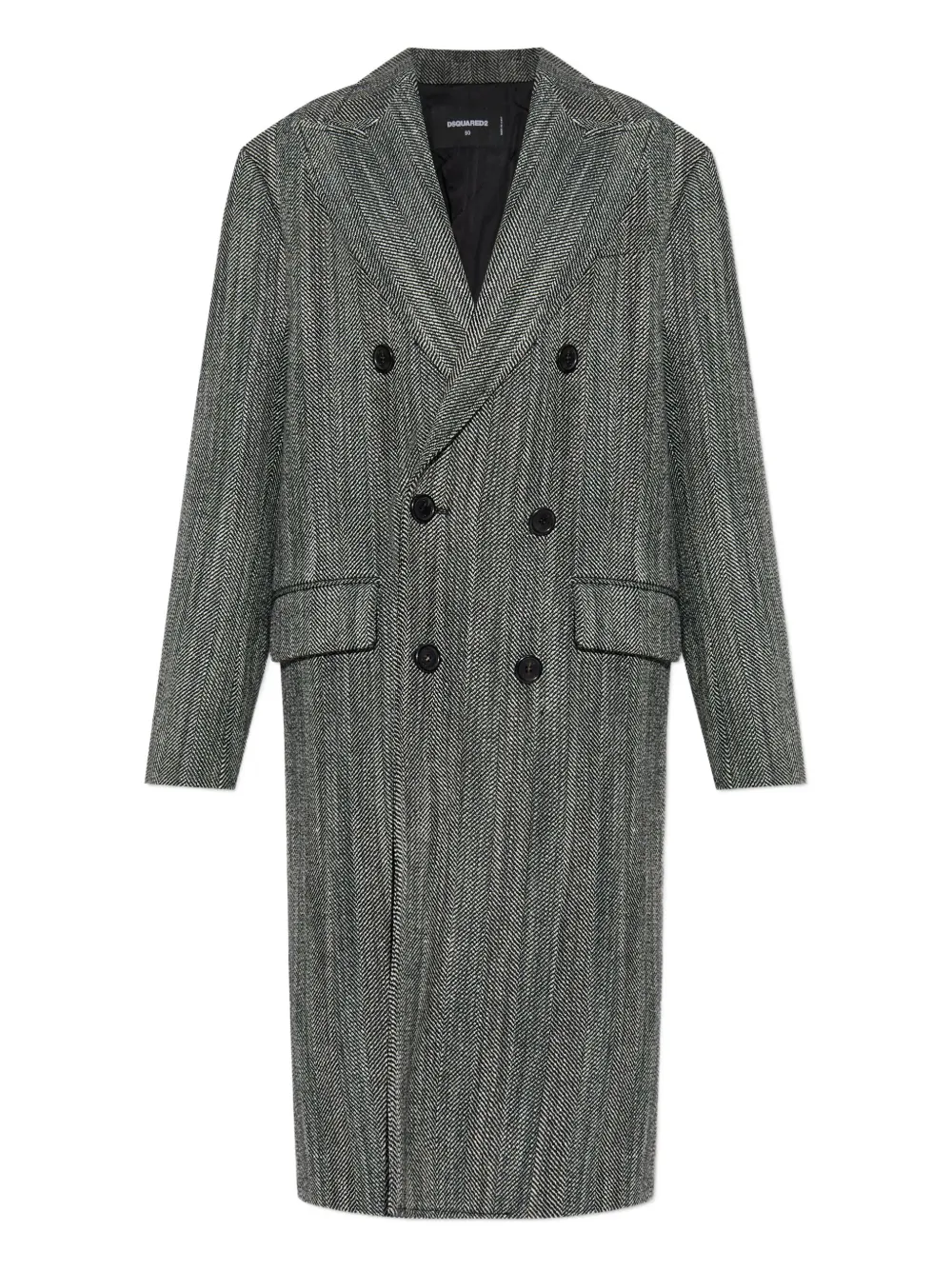 

Пальто ёлочкой Dsquared2, серый