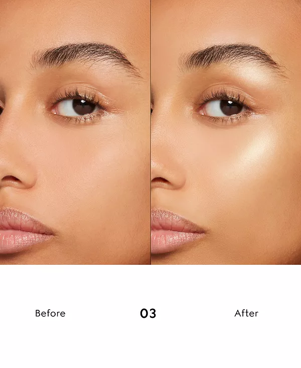Многофункциональный хайлайтер с эффектом сияния Glow Gucci, 03 - warm gold — фото 3