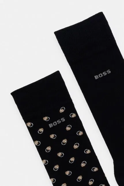 Носки длинные BOSS, черный — фото 2
