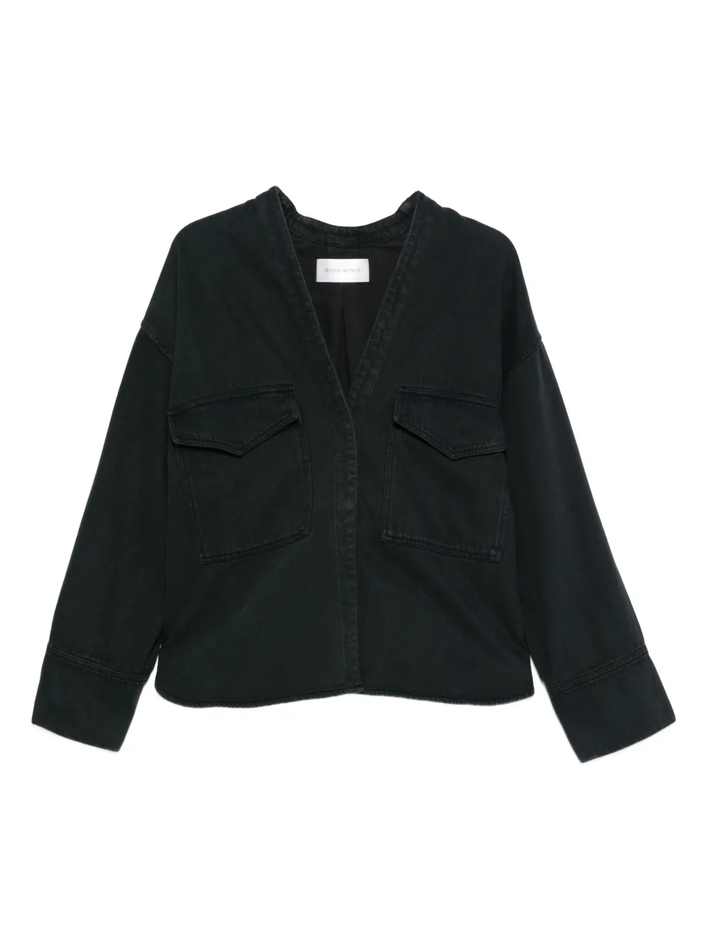 

Джинсовая куртка с V-образным вырезом Christian Wijnants, синий