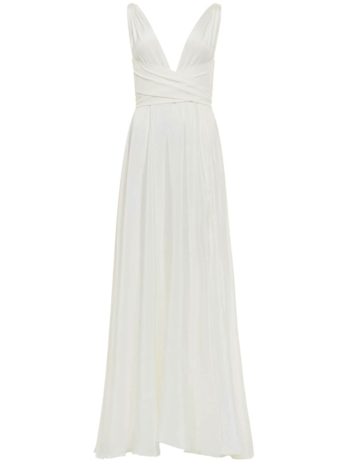 

AZEEZA шелковое платье Cirrus, белый