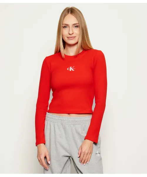 

Блуза Cropped fit Calvin Klein Jeans, красный