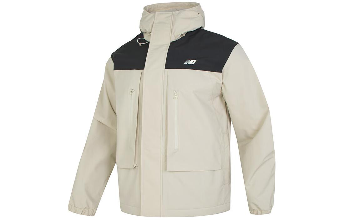 

New Balance Куртка мужская серо-белые, Белый, New Balance Куртка мужская серо-белые