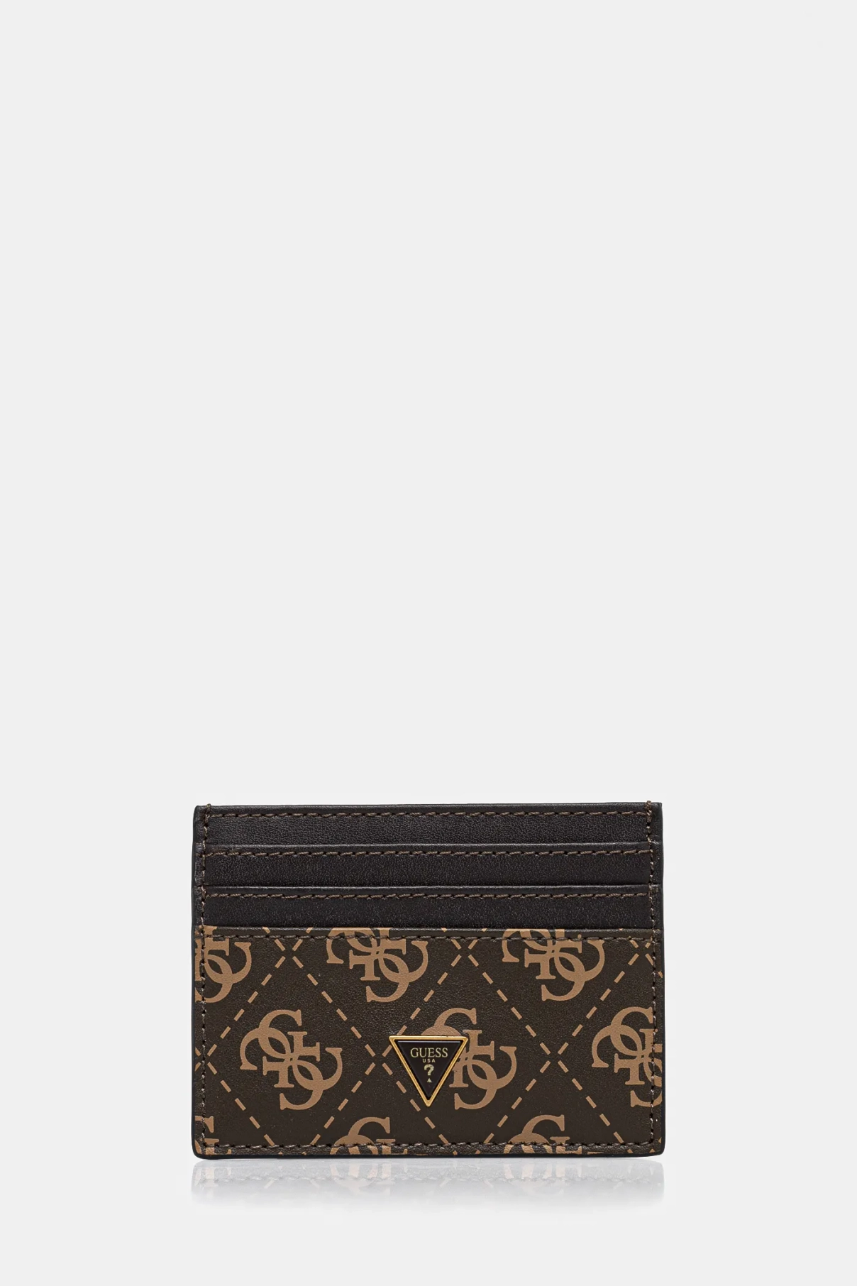 

Кожаная визитница MITO Guess, коричневый