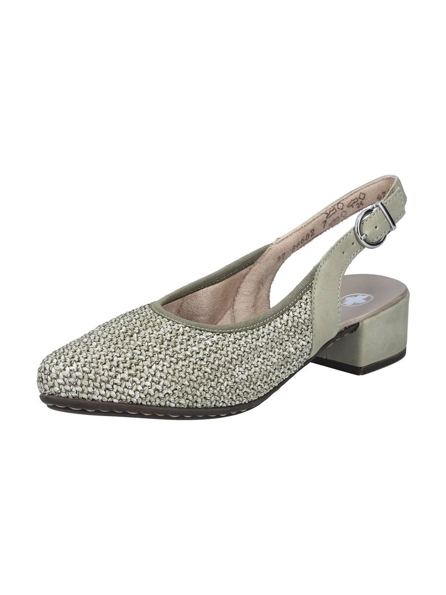 Туфли-лодочки с открытой пяткой Rieker, Khaki