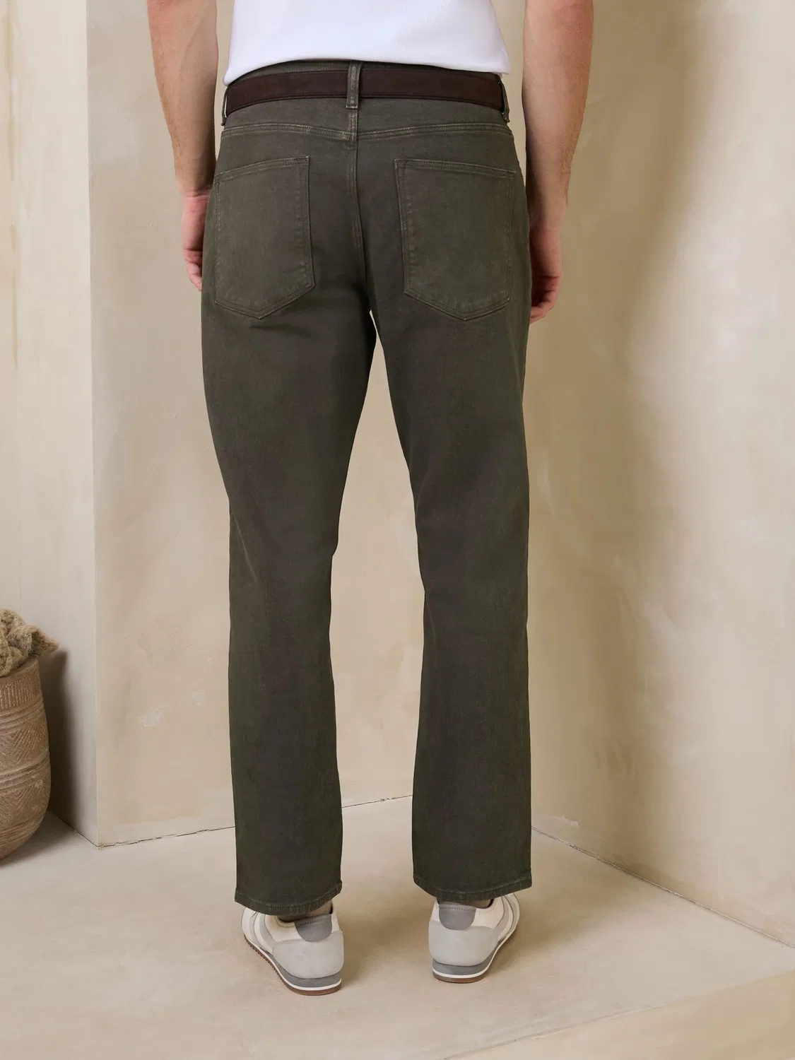 Джинсы Next Slim fit цвета хаки — фото 3