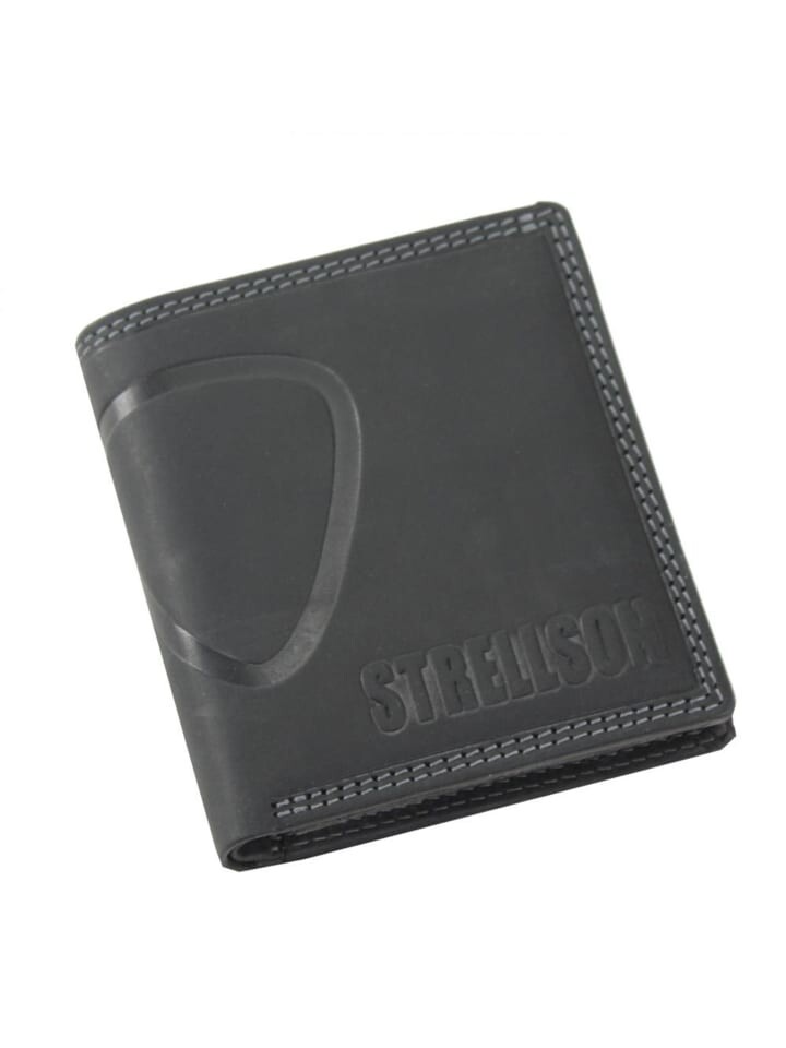 

Кошелек Strellson Baker Street Geldbörse Leder 9 cm, черный