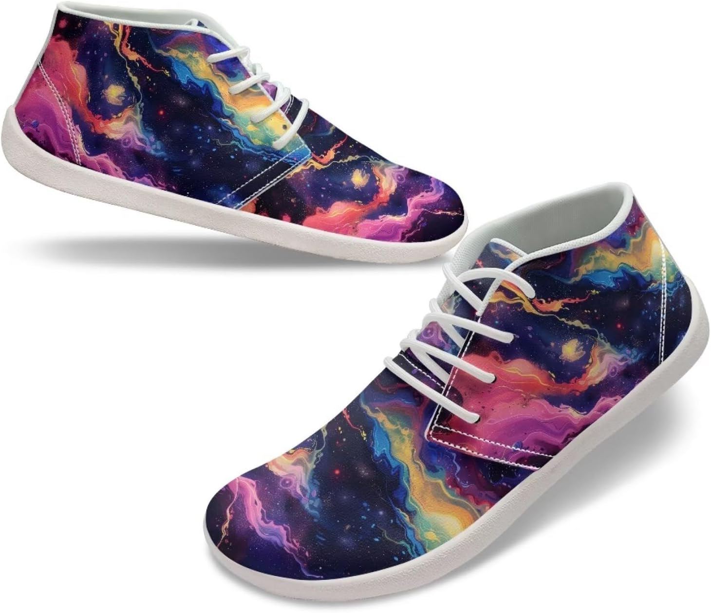 

Мужские низкие кроссовки-босоножки Легкие нескользящие широкие прогулочные кроссовки Обувь с нулевым перепадом Повседневные спортивные кроссовки Размер США 5-14 Qoiuvncy, Tie-dye Starry Sky