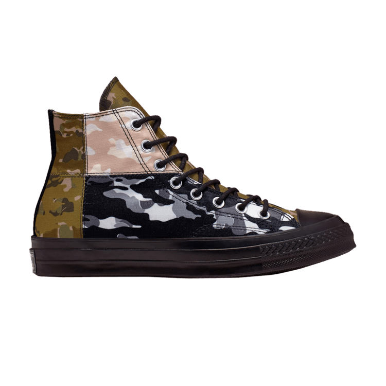 

Кроссовки Converse Chuck 70 High 'Patchwork Blocked - Camo Black', черный
