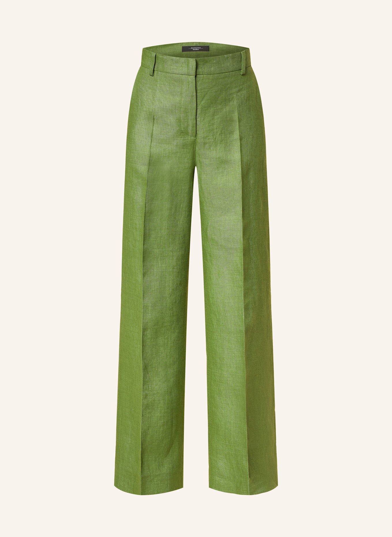 

Брюки Marlene Malizia из льна Weekend Max Mara, зеленый