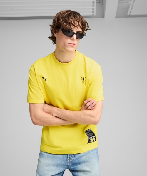 

Мужская футболка с коротким рукавом, коллекция Ferrari Race Color Splash Grab PUMA, желтый