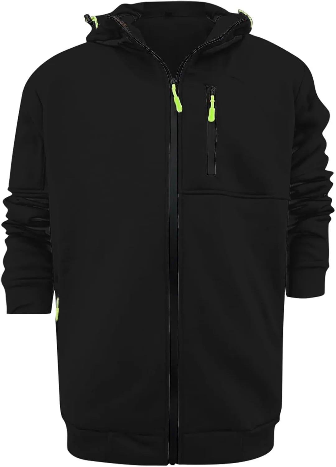 Толстовка с капюшоном для мужчин, Full Zip, с карманами на молнии — фото 2