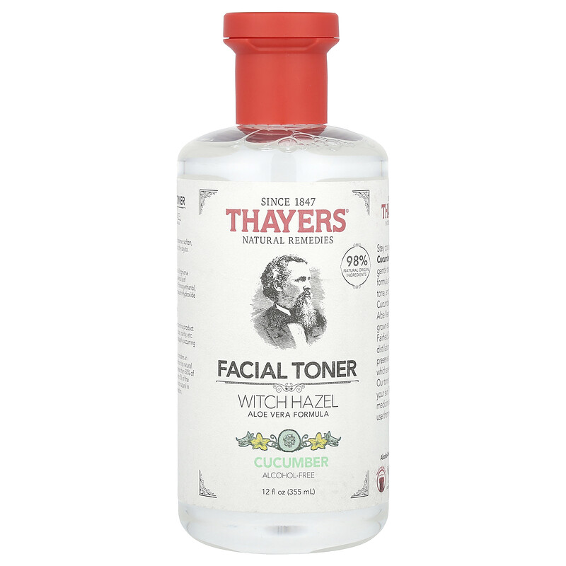

Thayers, Тоник для лица с гамамелисом, без спирта, с огурцом, 355 мл (12 жидк. унц.)