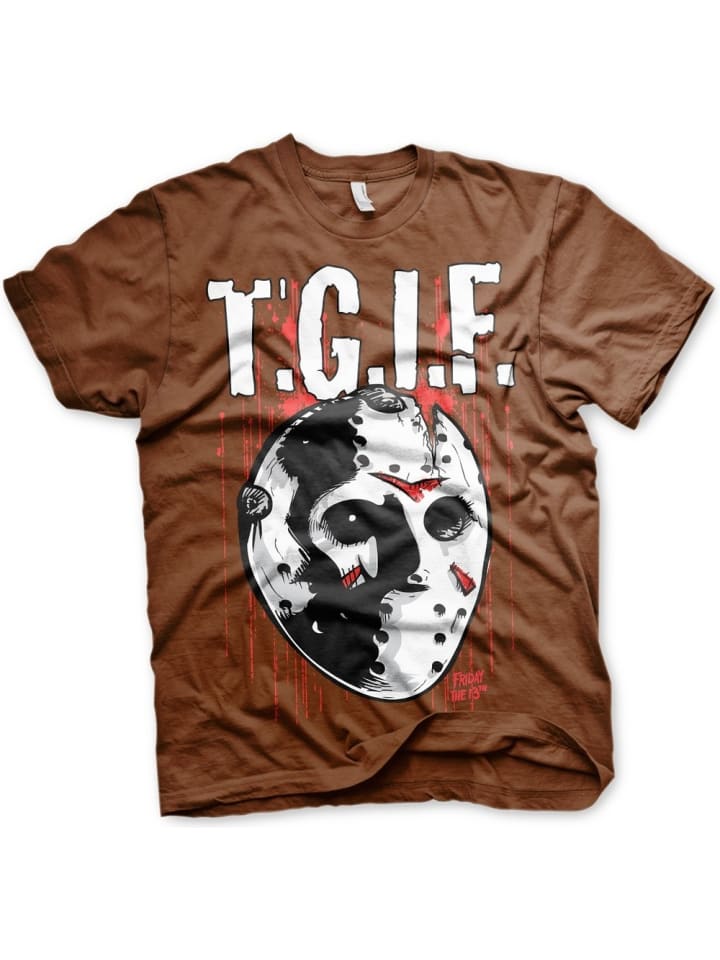 

Футболка Friday The 13th, коричневый