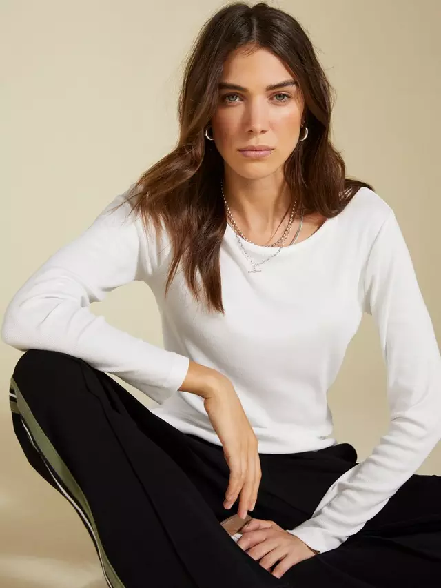 

Топ Baukjen Krystea Luxe Organic Cotton Blend, белый